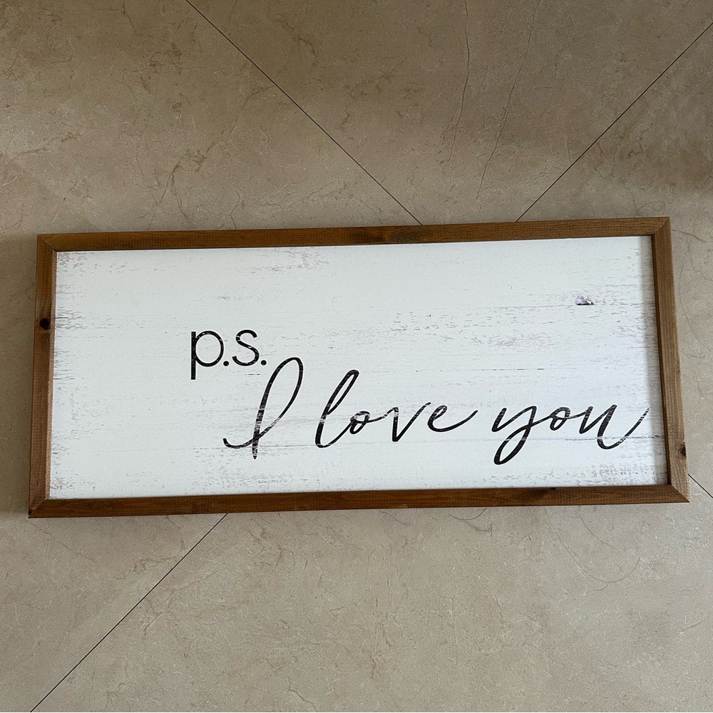 “PS i love you” painting